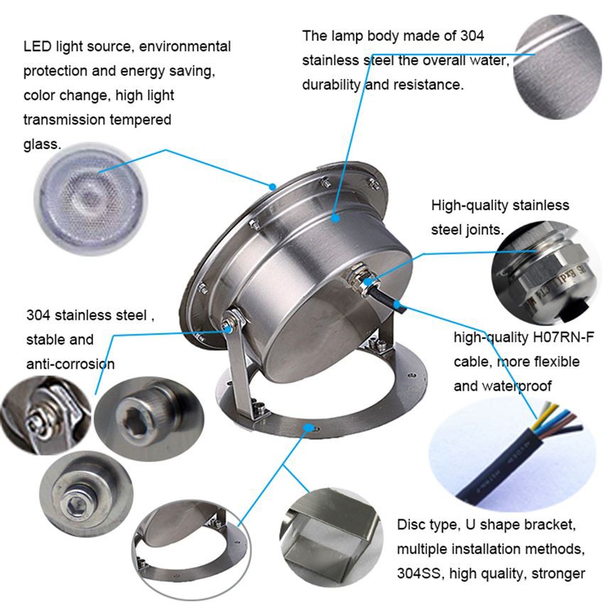 under water pond lights