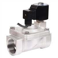 Hign Kvalitet 12v Messing 304 Rustfritt Stål Solenoid Ventil Vann For Fontene